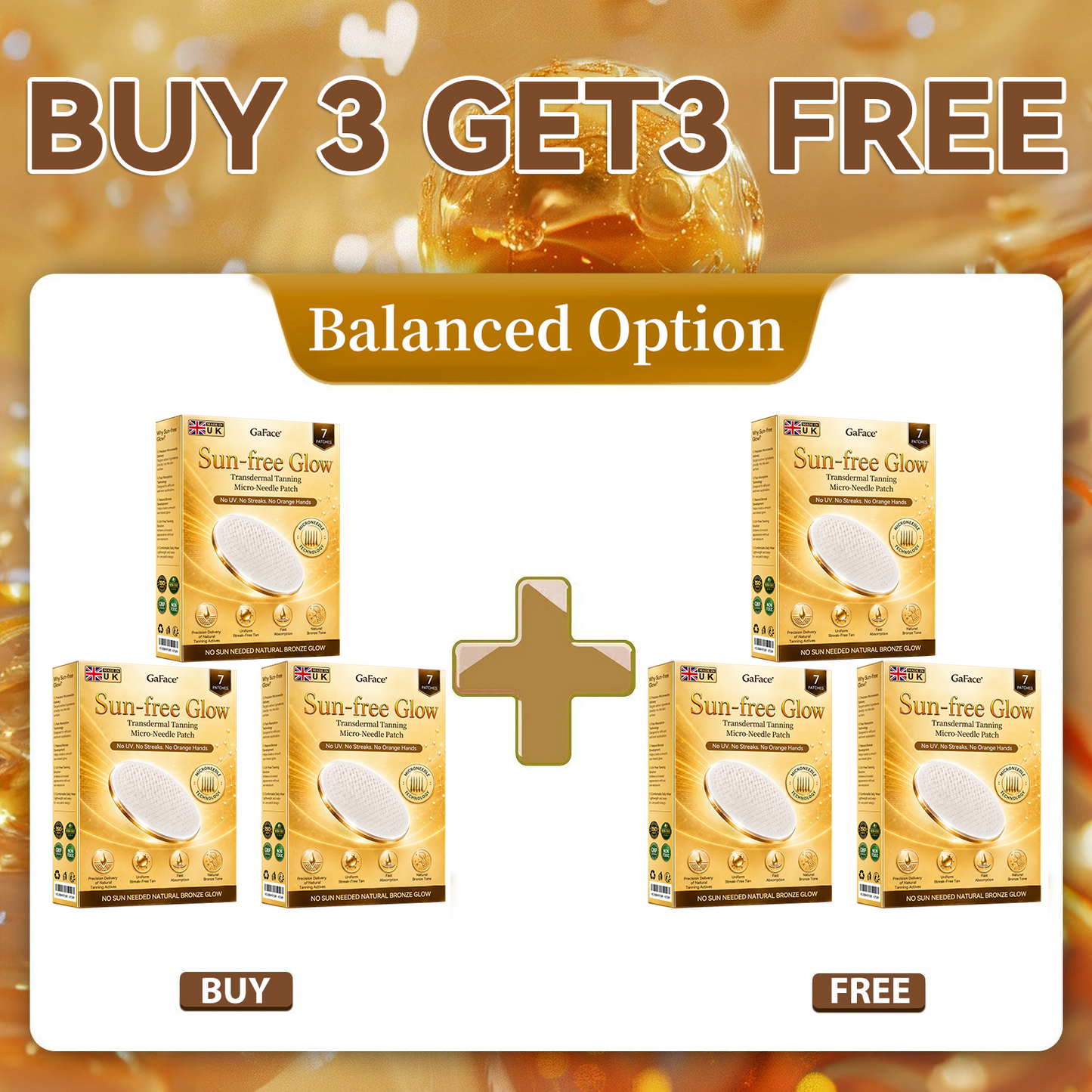 ✨👍𝗚𝗮𝗳𝗮𝗰𝗲® Sunless Natural Glow Transdermal Tanning Micro-Needle Patch