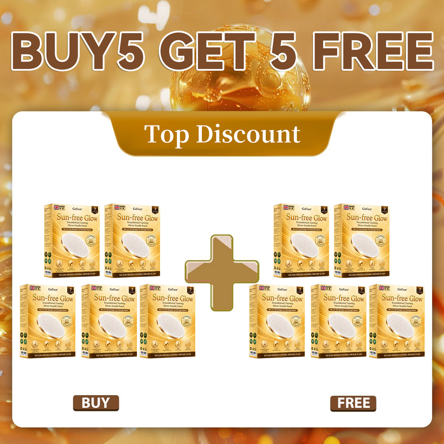 ✨👍𝗚𝗮𝗳𝗮𝗰𝗲® Sunless Natural Glow Transdermal Tanning Micro-Needle Patch