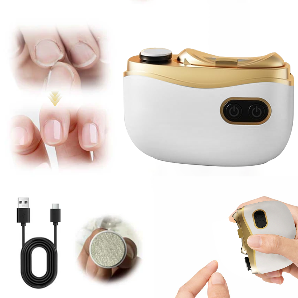 💥LAST DAY SALE 50% OFF💥 2-in-1 Electric Nail Clipper & Polisher 🏆 Universal automatic nail file for adults and children👶