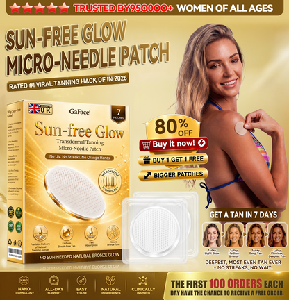 ✨🩺𝗚𝗮𝗳𝗮𝗰𝗲® Sunless Natural Glow Transdermal Tanning Micro-Needle Patch