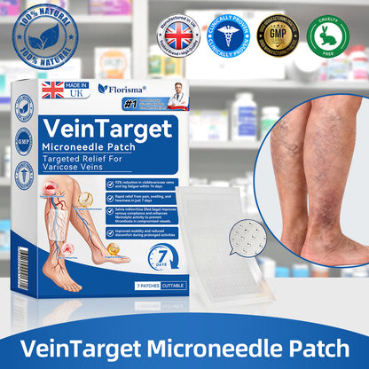 ✨👍𝐅𝐥𝐨𝐫𝐢𝐬𝐦𝐚® 𝐕𝐞𝐢𝐧𝐓𝐚𝐫𝐠𝐞𝐭 𝐌𝐢𝐜𝐫𝐨𝐧𝐞𝐞𝐝𝐥𝐞 𝐏𝐚𝐭𝐜𝐡⚡ —An advanced blend of plant-based ingredients to help target spider veins and varicose veins, while relieving heavy, tired legs.