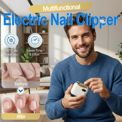 💥LAST DAY SALE 50% OFF💥 2-in-1 Electric Nail Clipper & Polisher 🏆 Universal automatic nail file for adults and children👶
