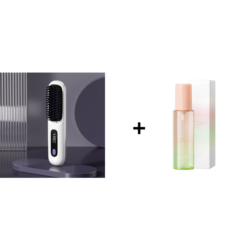 🌏New Year's Offer: 50% Off💖Cordless Ceramic Heated Hair Straightening Comb(Ionic Ceramic · Hair-Friendly Design)