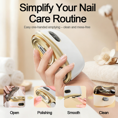 💥LAST DAY SALE 50% OFF💥 2-in-1 Electric Nail Clipper & Polisher 🏆 Universal automatic nail file for adults and children👶