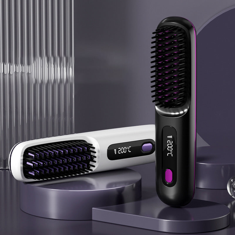 🌏New Year's Offer: 50% Off💖Cordless Ceramic Heated Hair Straightening Comb(Ionic Ceramic · Hair-Friendly Design)