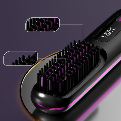 🌏New Year's Offer: 50% Off💖Cordless Ceramic Heated Hair Straightening Comb(Ionic Ceramic · Hair-Friendly Design)