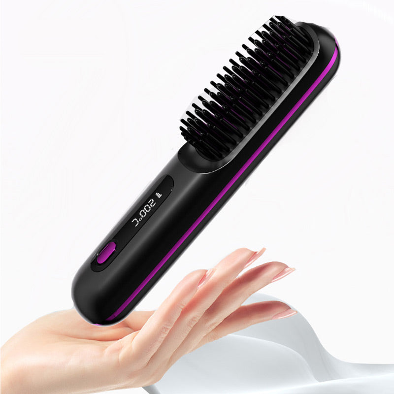 🌏New Year's Offer: 50% Off💖Cordless Ceramic Heated Hair Straightening Comb(Ionic Ceramic · Hair-Friendly Design)