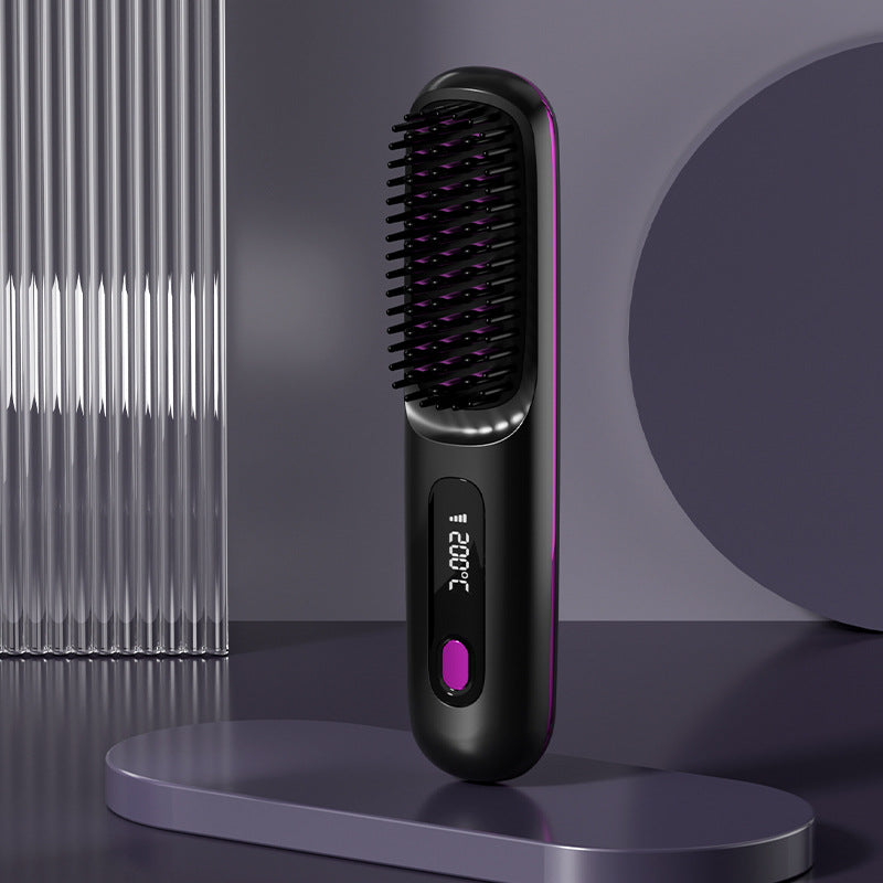 🌏New Year's Offer: 50% Off💖Cordless Ceramic Heated Hair Straightening Comb(Ionic Ceramic · Hair-Friendly Design)