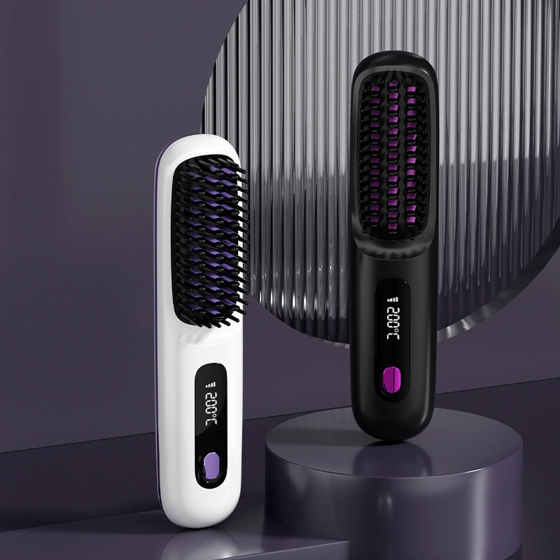 🌏New Year's Offer: 50% Off💖Cordless Ceramic Heated Hair Straightening Comb(Ionic Ceramic · Hair-Friendly Design)