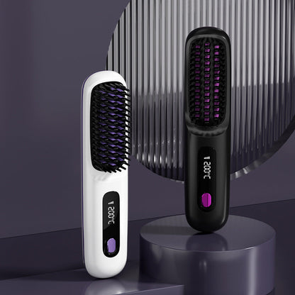 🌏New Year's Offer: 50% Off💖Cordless Ceramic Heated Hair Straightening Comb(Ionic Ceramic · Hair-Friendly Design)