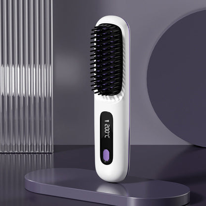 🌏New Year's Offer: 50% Off💖Cordless Ceramic Heated Hair Straightening Comb(Ionic Ceramic · Hair-Friendly Design)