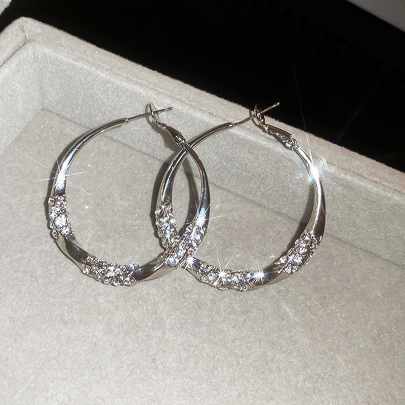 (🎉 New Year Special Offer – 50% OFF ✨) 🌙💎 CZTICLE® Cubic Zirconia Hoop Earrings
